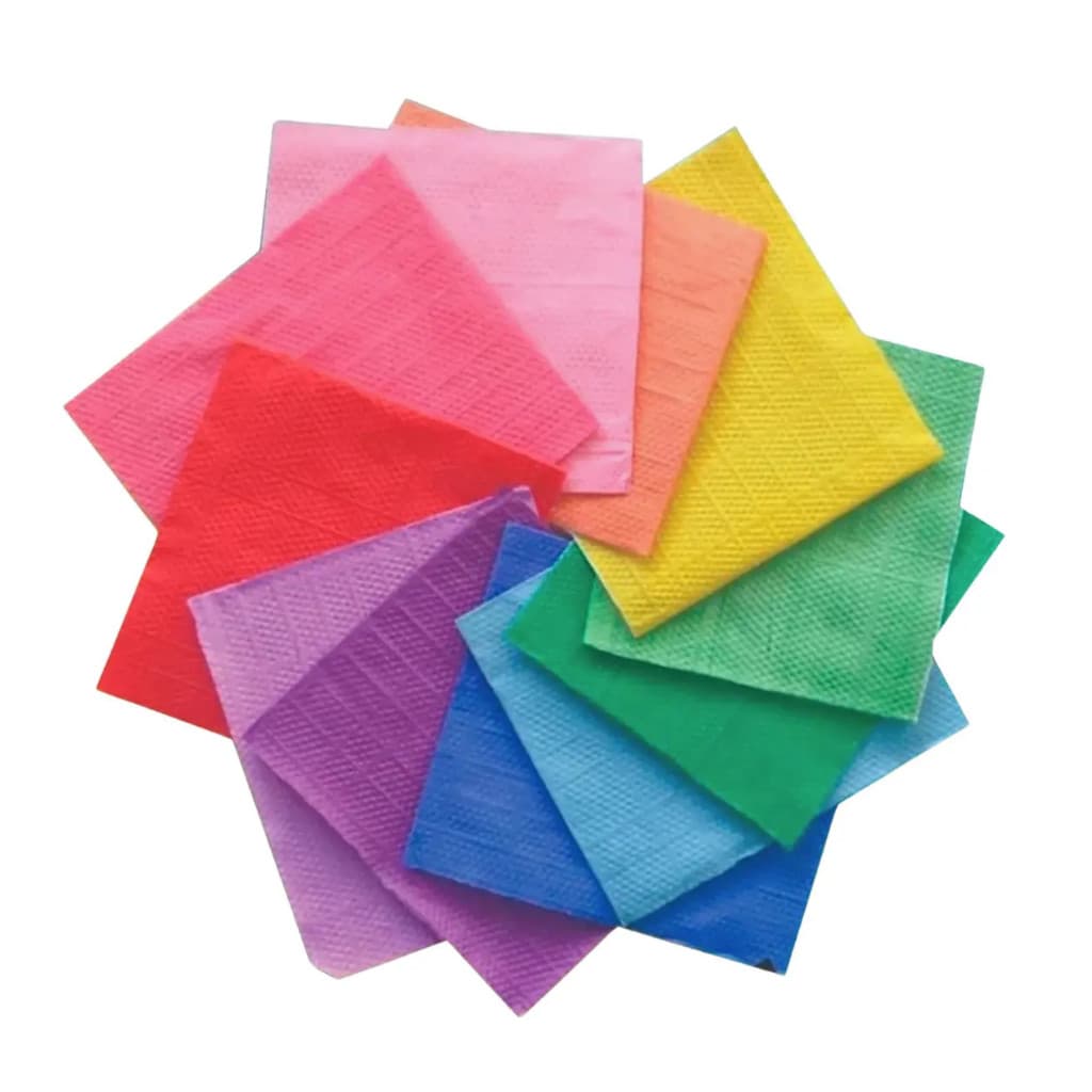 Kit 200 Guardanapo De Papel Descartável  Folha Dupla 19,5X22,5cm