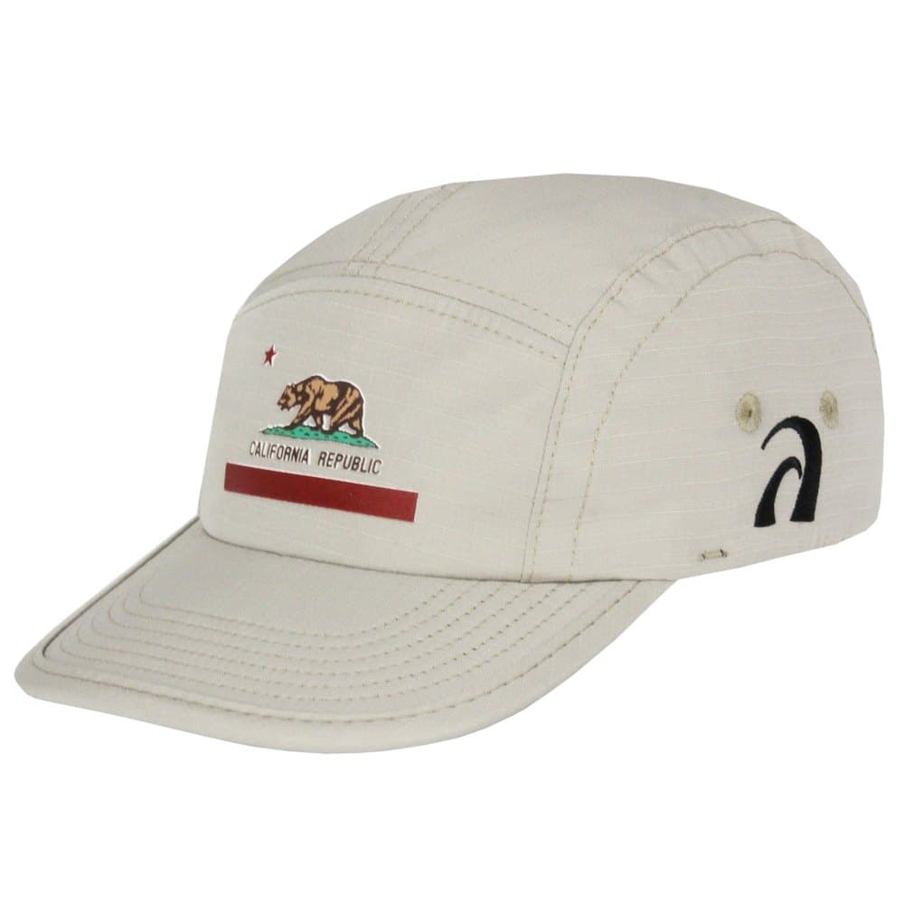 BONÉ SURF ALIVE FIVE PANEL CALIFORNIA REPUBLIC BEGE