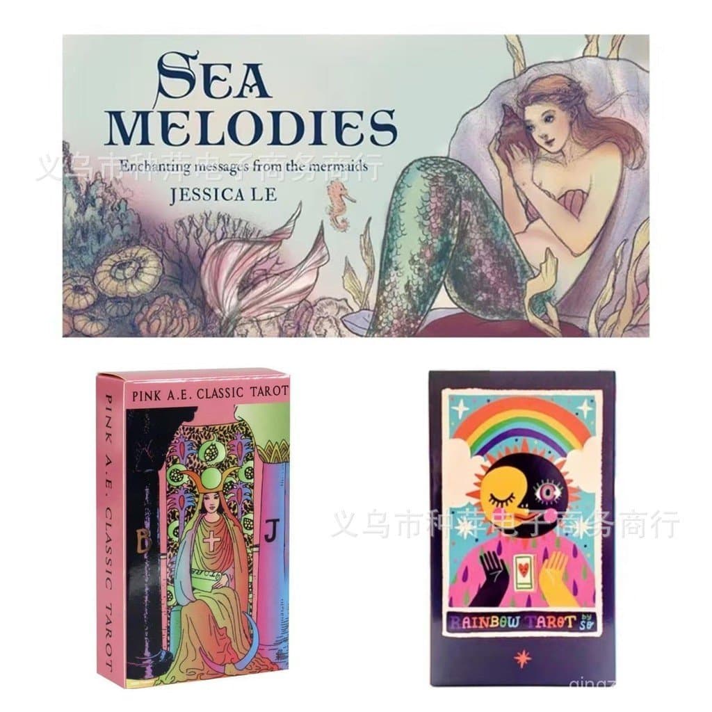 Novos Baralhos de Tarot em Inglês, Cartas de Tarot Melodias do Mar 7.21 XGLR