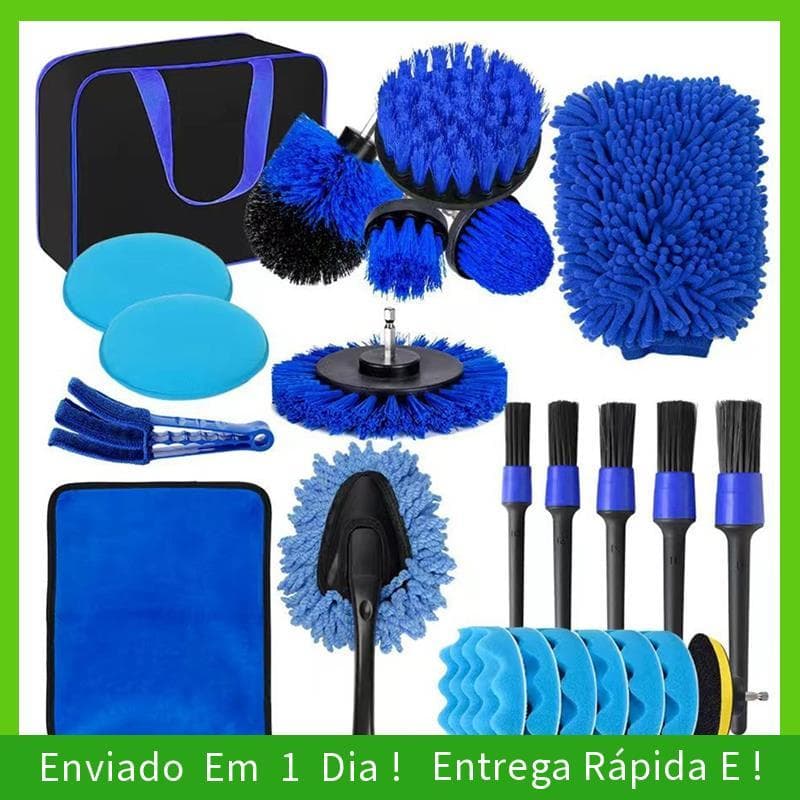 - joyce Conjunto De 24 Peças De Acessórios De Furadeira Elétrica , Escova Para Lavagem De Carro , Polidor Kit De Limpeza