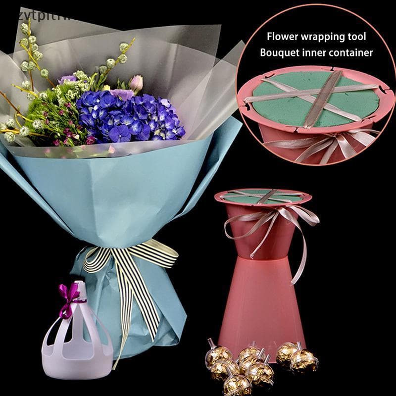 ZVT Bouquet Paaging Liner Base Arranjo De Flores Buet Pote Interno Espada Ferramenta BR