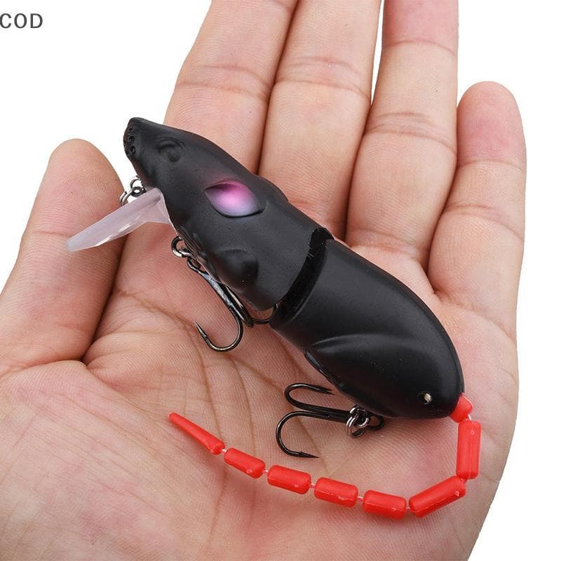 [YSB] Isca De Rato De Plástico Artificial Pesca Swimbait Rat Pike Bass Minnow Floatingbaits Acessórios De Equipamento BR
