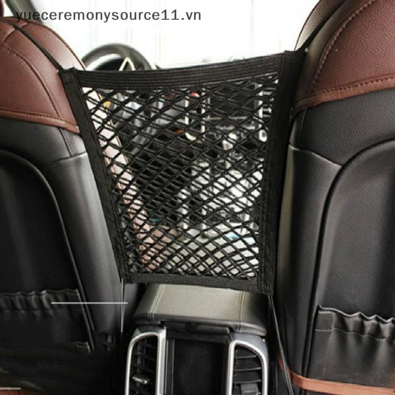Bolsa De Rede De Armazenamento De Carro , Entre Assentos , Estilo Malha Elástica , Organizador , Acessórios Automotivos