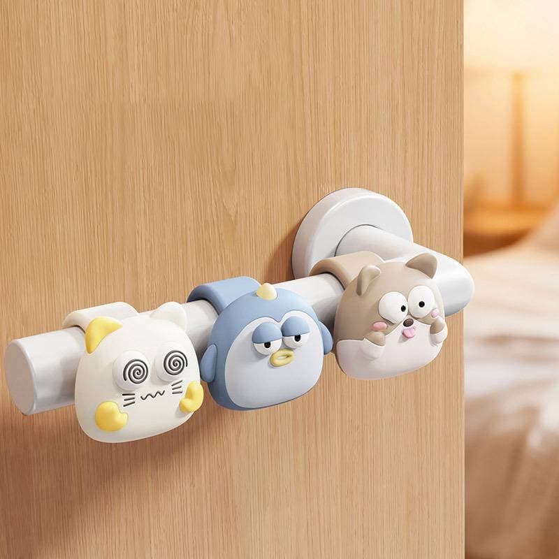 Rolha Estilo Dos Desenhos Animados Silicone Doorstop Anti-Danos Protetor De Parede Esteira De Proteção Colisão Almofada