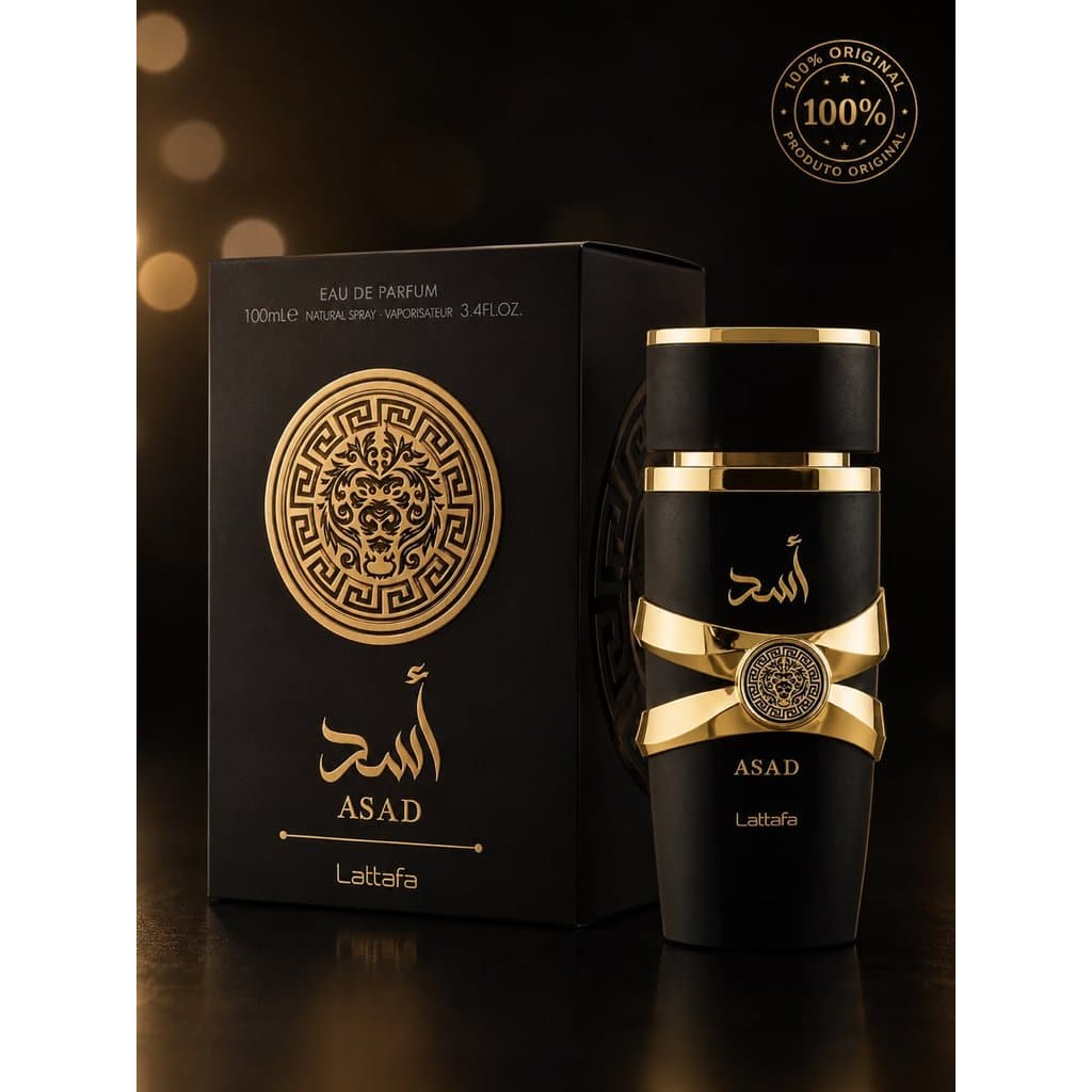 Perfume Árabe Asad Lattafa Eau de Parfum Masculino Original