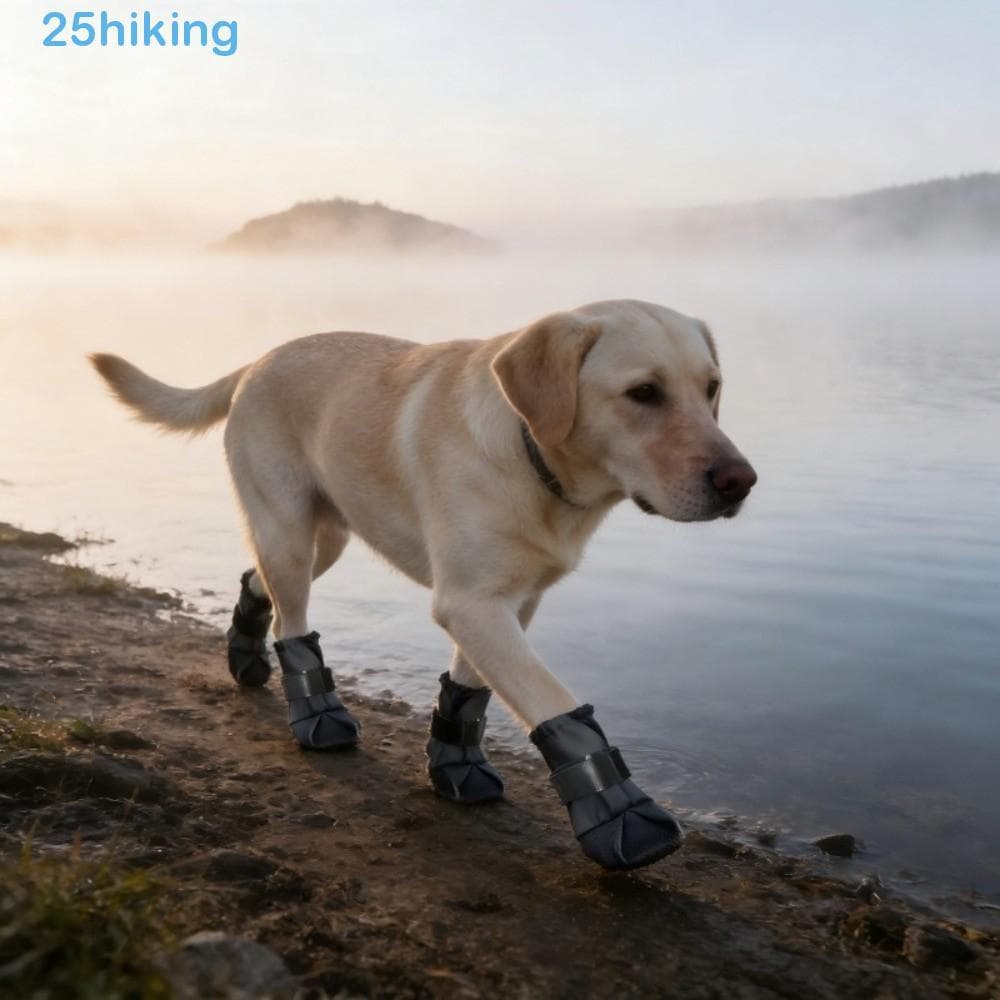 4 Pçs/SET Botas Impermeáveis Para Cães , Sapatos Antiderrapantes Ajustáveis Resistentes Ao Desgaste , Protetor Animais D