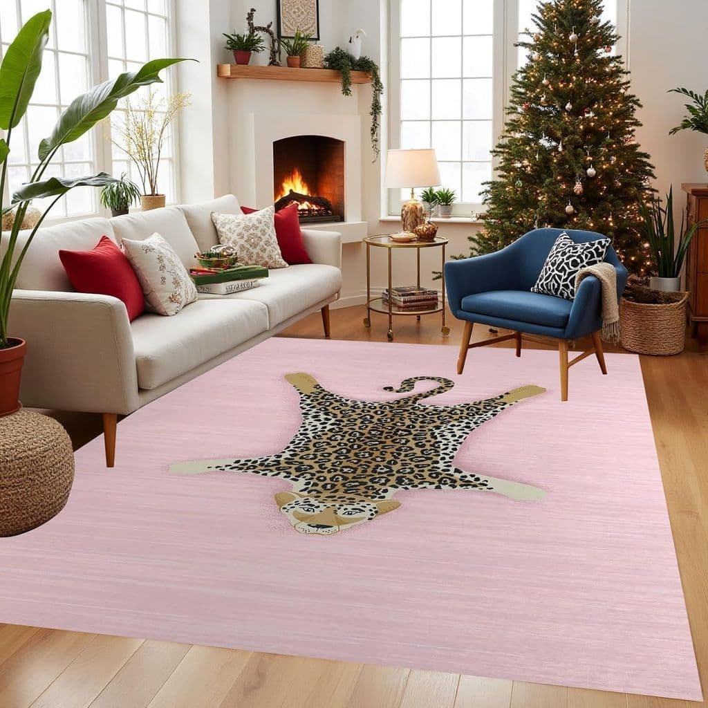 [Novo produto] americano Retro leopardo tigre grande tapete quarto cheio de tapetes sala de estar tapete resistente à su