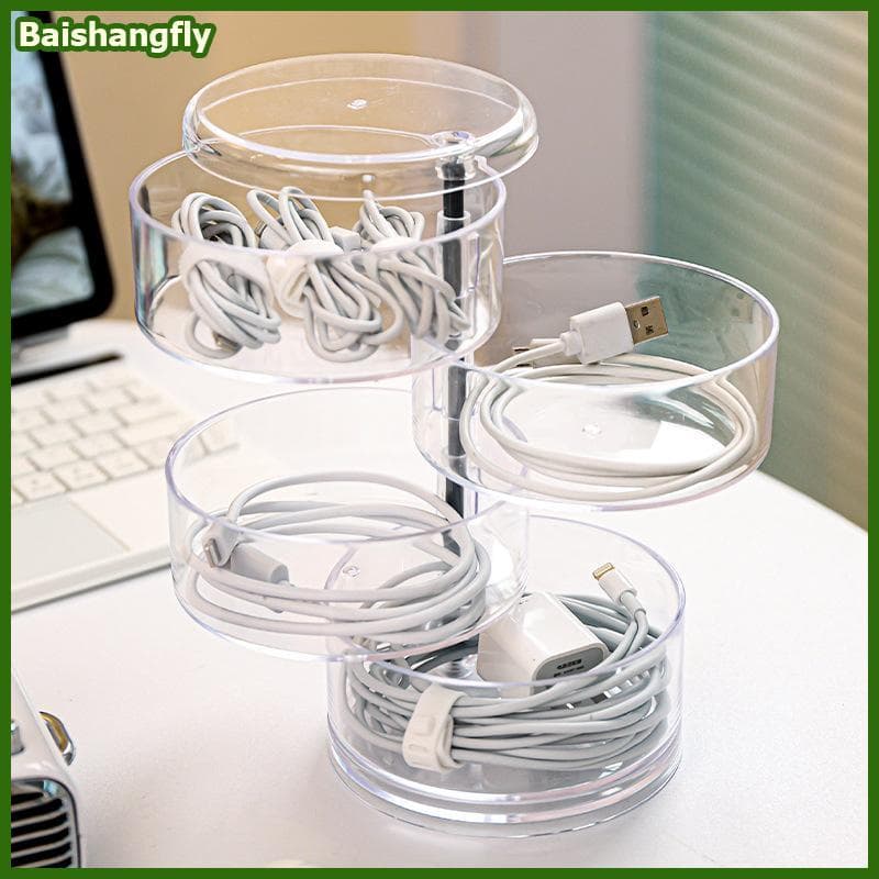 baishangfly Acrílico Transparente Redondo Caixa De Armazenamento Staable Cinto Ra Display Titular Para Relógio Jóias Cos