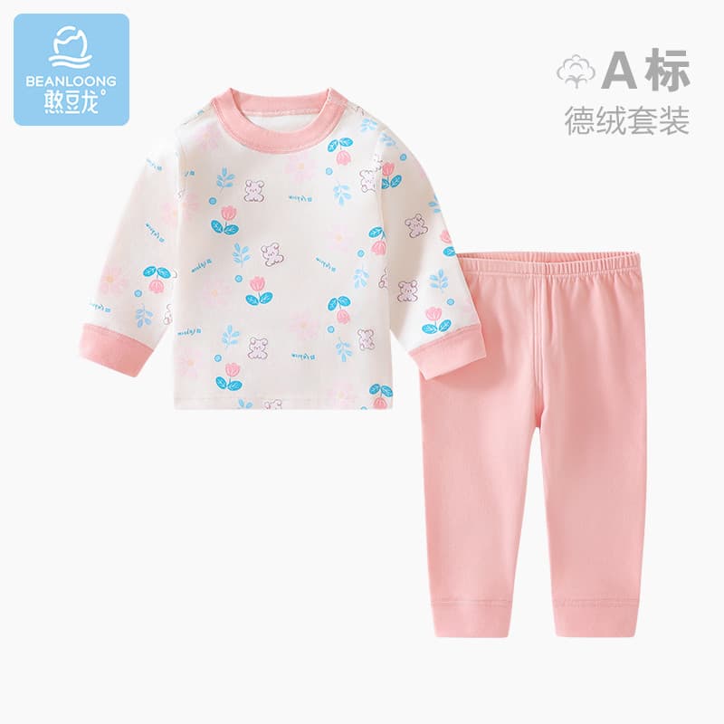 Conjunto de roupas de outono para bebês, calças compridas, roupas íntimas térmicas para meninos e meninas, roupas para c