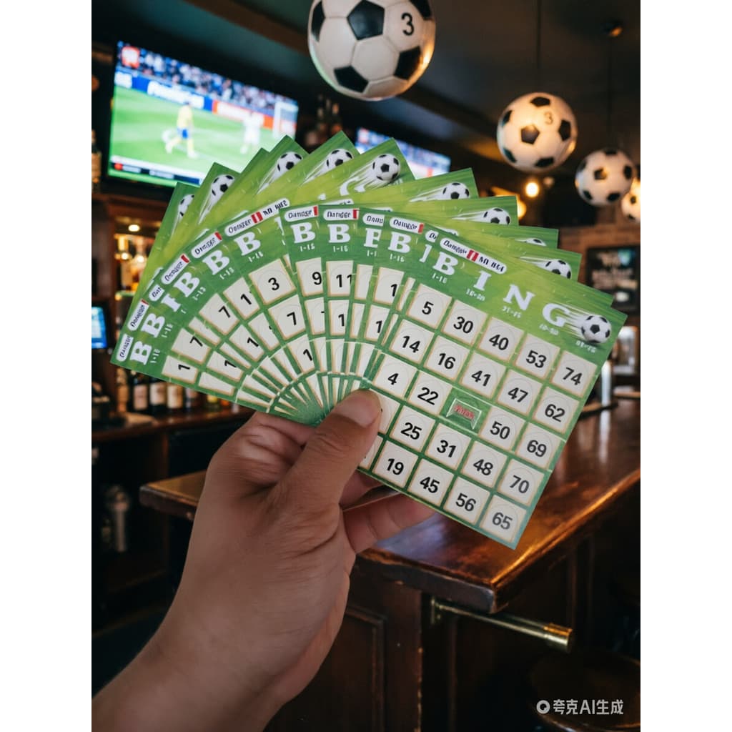 BINGO Cartão de Jogo Copa do Mundo Fã de Futebol Festa Evento Bar Atmosfera Suprimentos BINGO Adereços 60 unidades/pacot