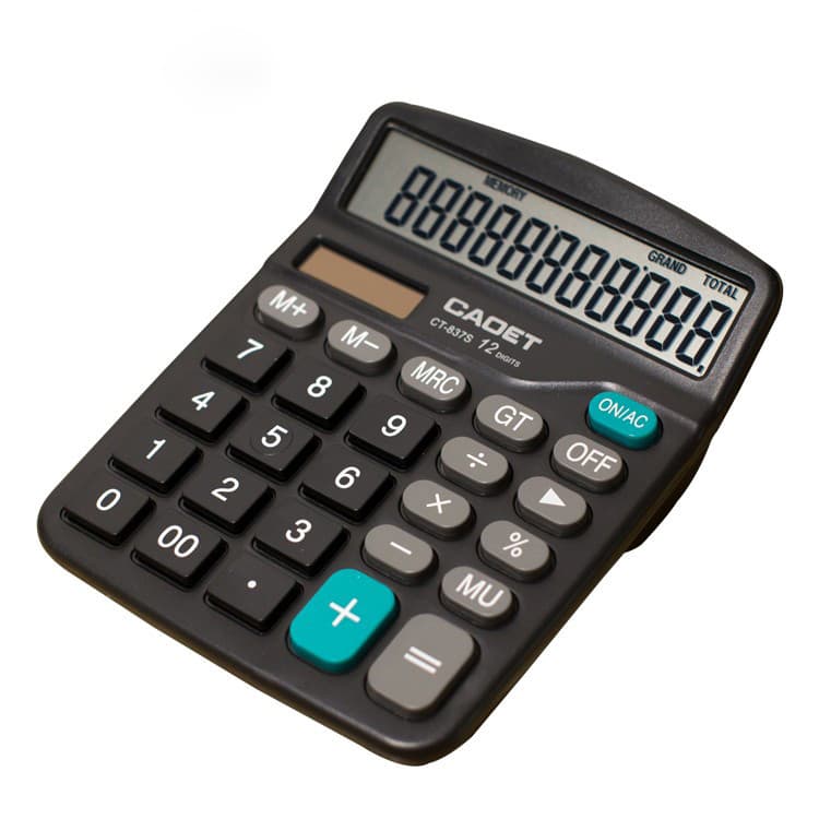 Lizhi Calculadora de Escritório Financeira Dedicado Tela Grande Solar Dual Power Computador de Botão Grande