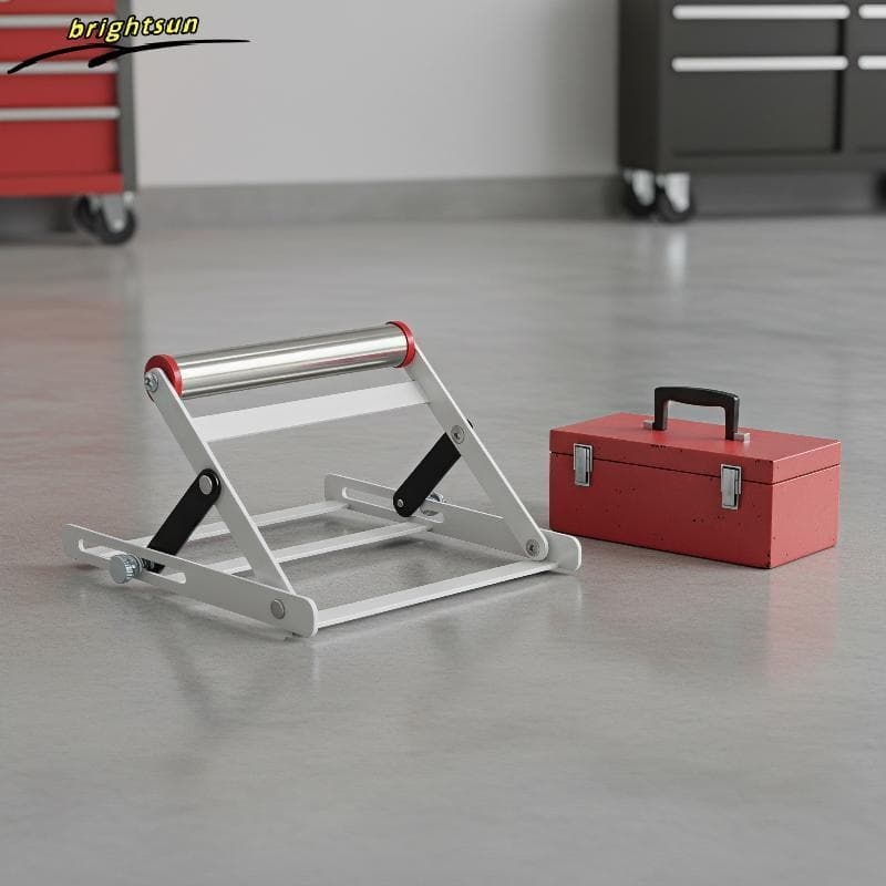 Suporte De Material Para Máquina De Corte Ajustável Com Rolo De Aço Inoxidável Fácil De Armazenar Pequenas Oficinas Uso