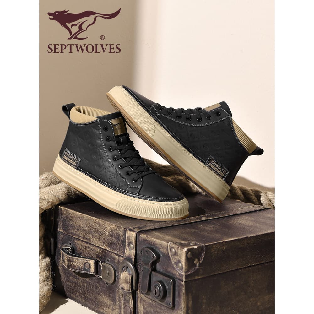 Sete lobos sapatos de alta qualidade masculinos 2026 verão sapatos masculinos All-Match na moda tênis masculinos sapatos
