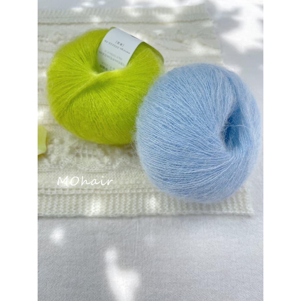 Nuvens sul-africano mohair lã diy malha à mão lã fina xale camisola lã companheiro mohair
