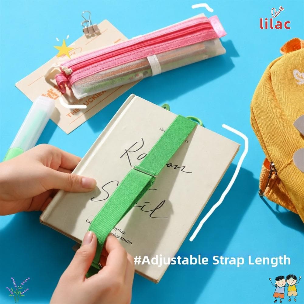 Lápis Com Zíper LILAC , Bolsa Elástica Para De Notebook Fecho De Portátil Caneta De Malha