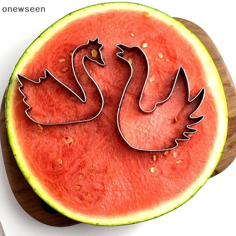 1/2 Pçs Cortadores De Biscoito Para Crianças Em Forma De Cisne Cortador Molde 3D Ferramentas De Cozimento De Gravação An