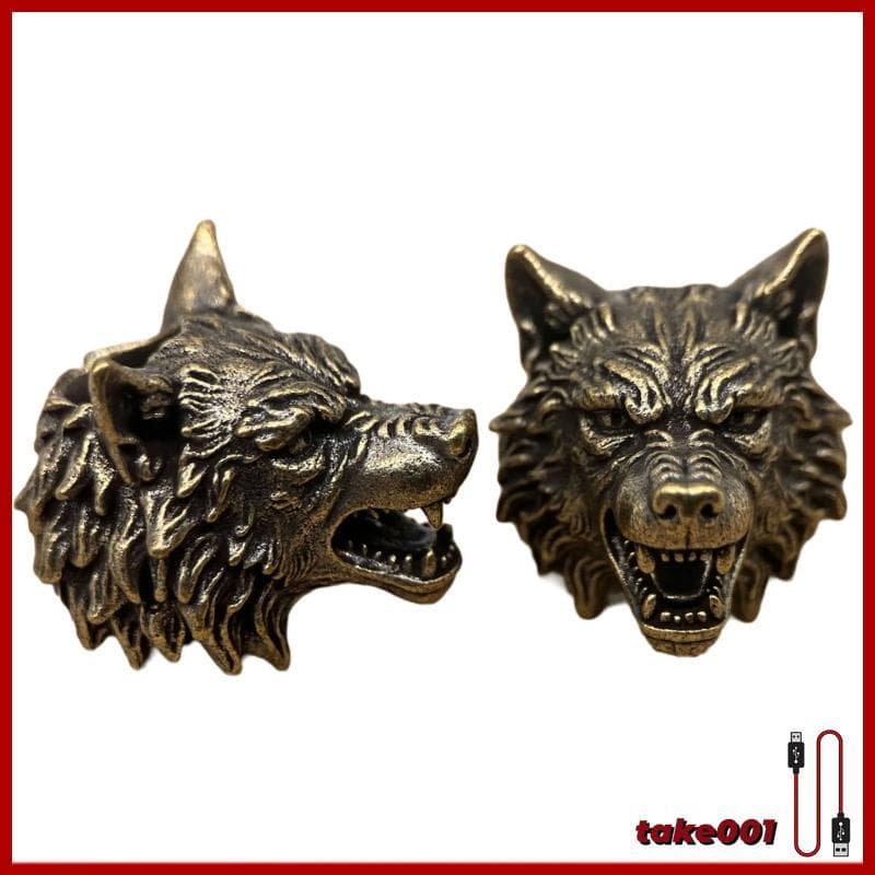 TAKE Pingentes Cortador Cordão Pulseiras Chaveiros Lobo Grânulo Metal Paracords Contas Ser