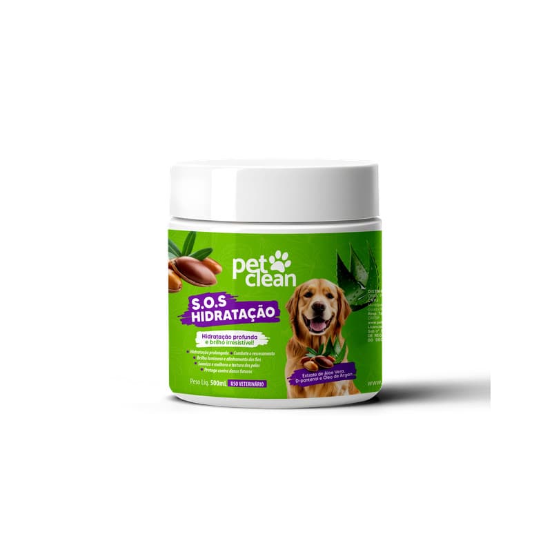 PET CLEAN MASCARA SOS HIDRATAÇÃO PROFUNDA 500G