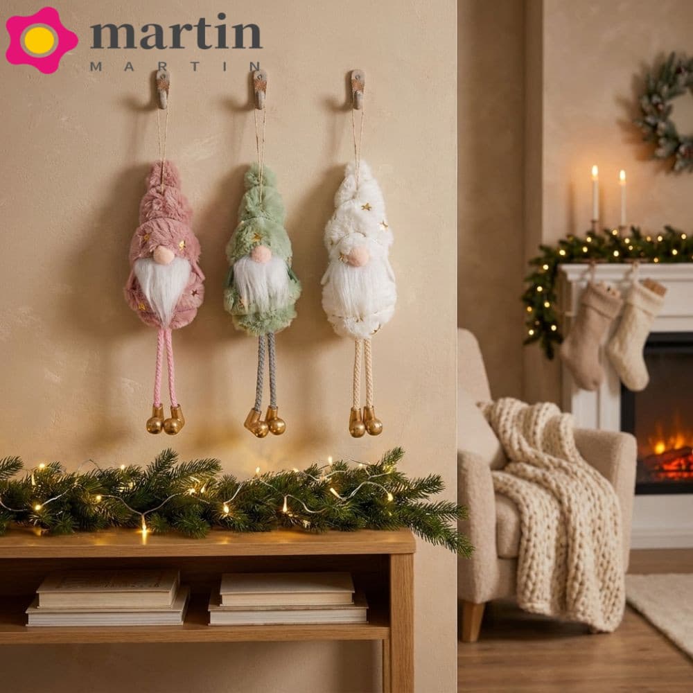Pingente De Boneca Sem Rosto Pendurado MARTIN , De Pernas Compridas Com Padrão De Estrela Elfo De Natal Para Idosos