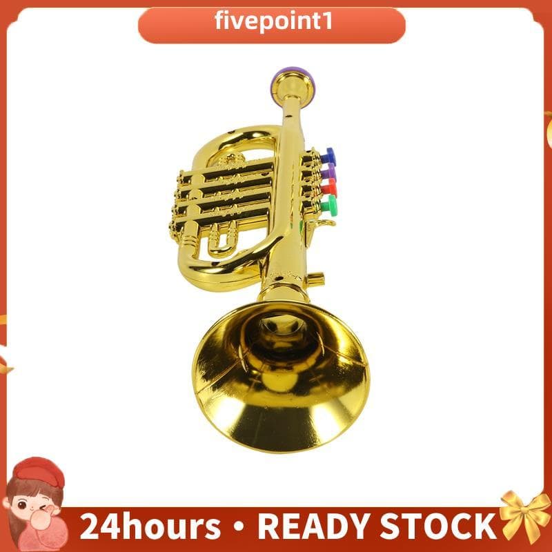 Instrumentos Musicais Infantis , Adereços Para Performance Em Palco Infantil , Trompete De Quatro Tons (Placa De Básica)