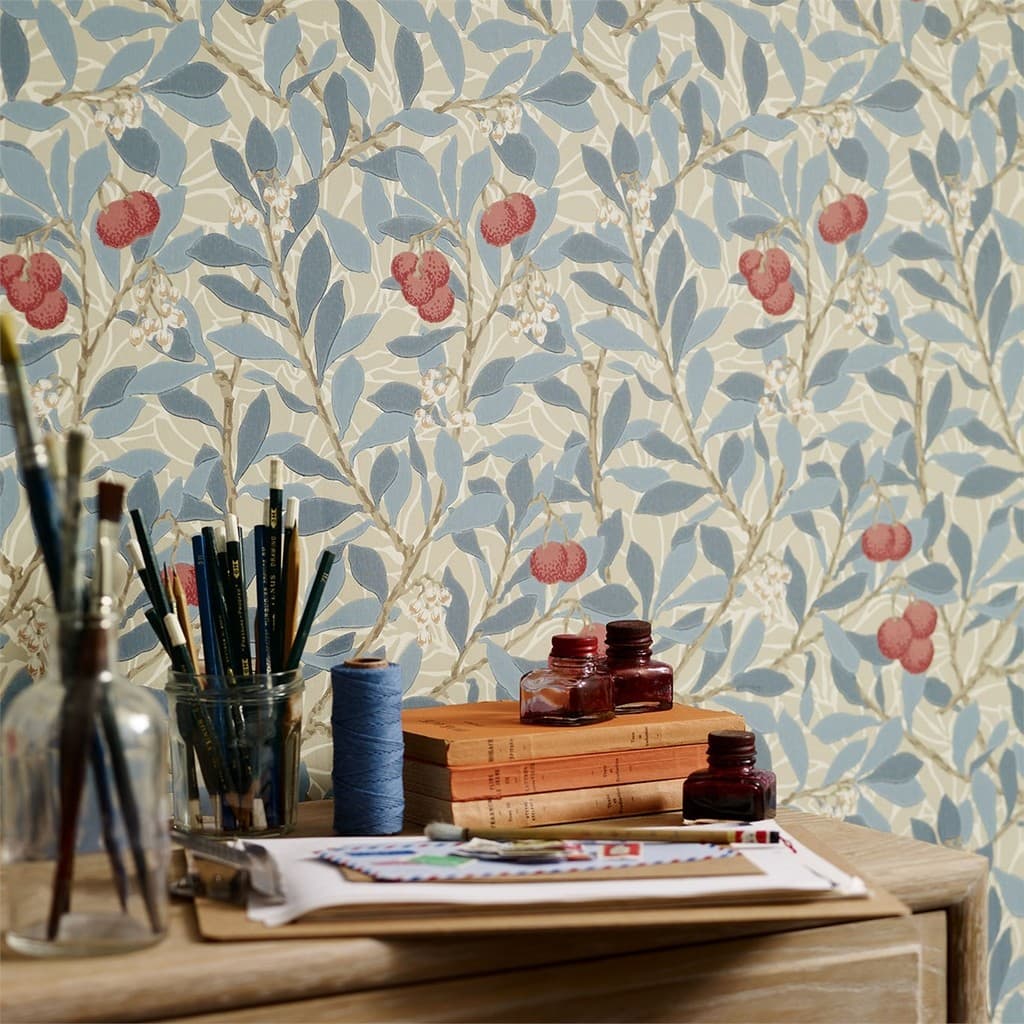 Europeu Pastoral Retro flor fruta planta tema restaurante papel de parede Hotel b & b fundo papel de parede quarto pano