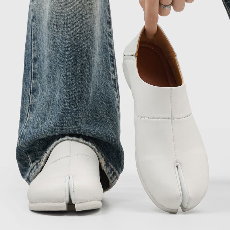 Derby Shoes Masculino Slip On Platform Tabi Sapatos Masculinos De Negócios Britânicos Mocassins Casuais