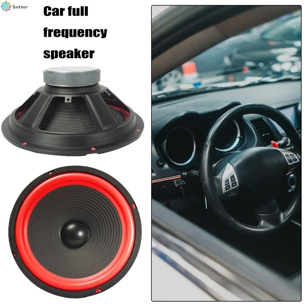 Alto-Falante Subwoofer Vermelho De 8 Polegadas-4 Ohm Para Áudio De Carro