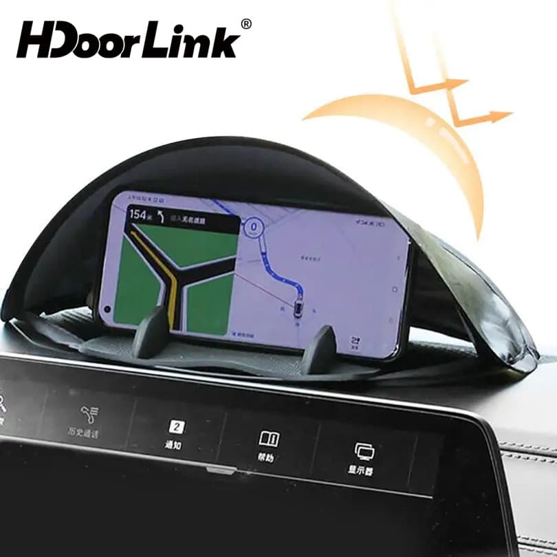 HdoorLink Carro Smartphone Pára-Sol Anti-Reflexo Dobrável Capa Telefone Móvel Viseira De Para Automotivo SUV Painel Cond