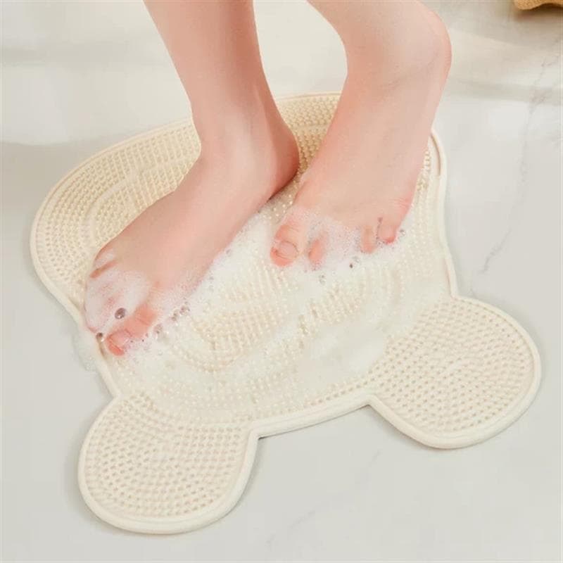 Ferramenta útil para lavar os pés, pessoas preguiçosas, esfregando tapete de chão, banheiro, Silicone, antiderrapante, m