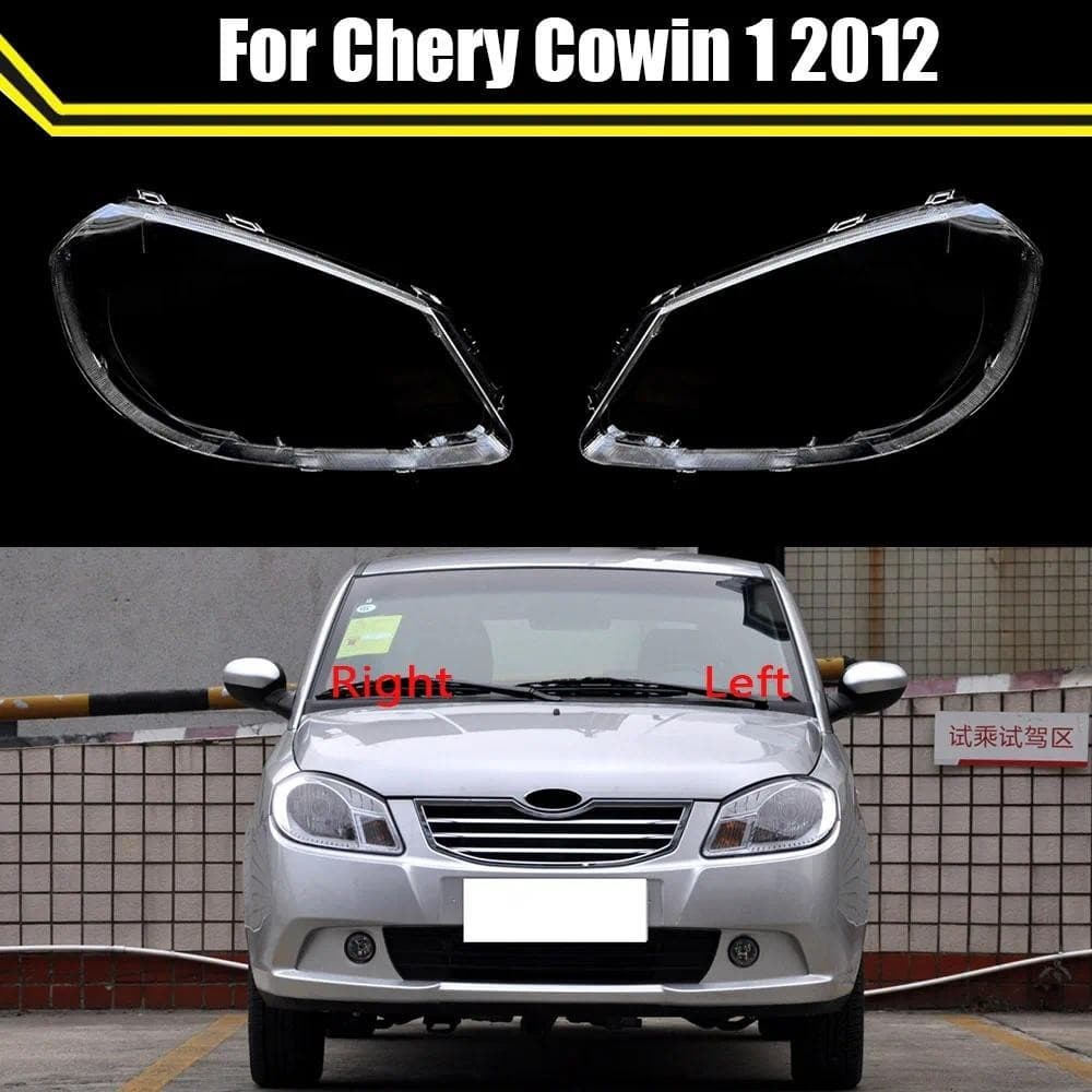 Tampas De Luz Automática Para Chery Cowin 1 2012 Capa Do Farol Carro Escudo Transparente Abajur Lâmpada Lente Vidro Caso