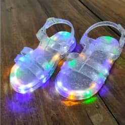 Mini Sandália Papete com luzinha Led infantil e baby Menino e Menina-Lançamento