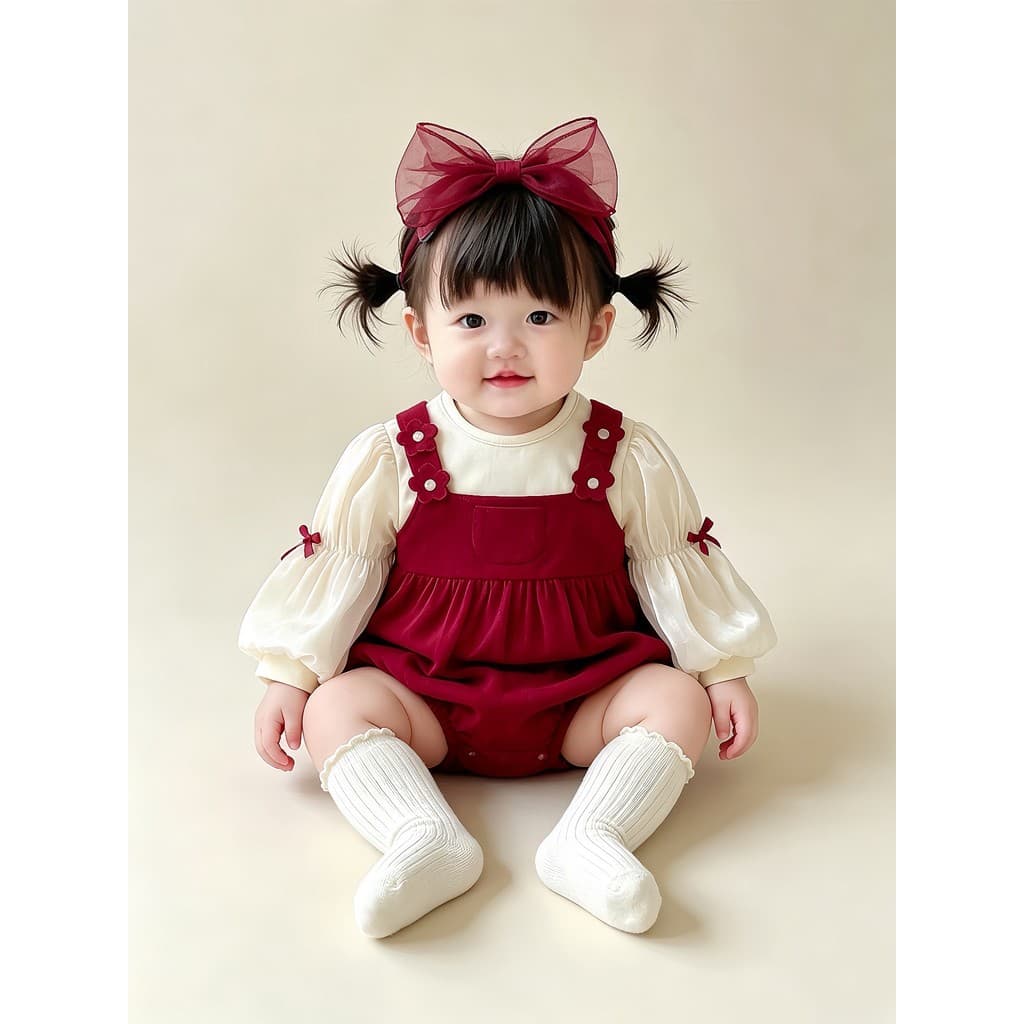 Estilo nacional Cheongsam macacão bebê menina outono chinês macacão bebê recém-nascido mês cheio cem dias de idade vesti