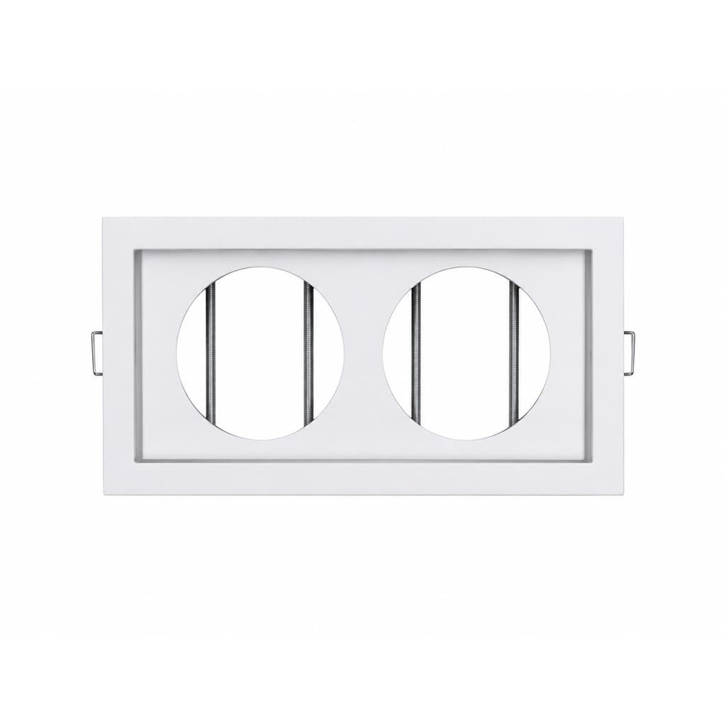 Spot Aluminio 2xE27 Par30 Branco Acend