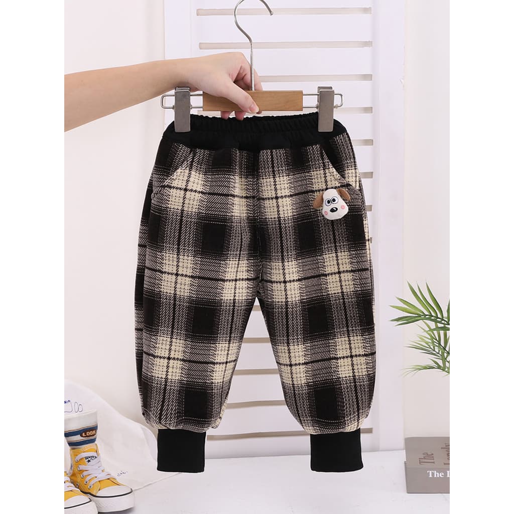 Um ano de idade meninos meninas outono inverno calças de lã Casual bebê inverno engrossado Sweatpants bebê crianças exte