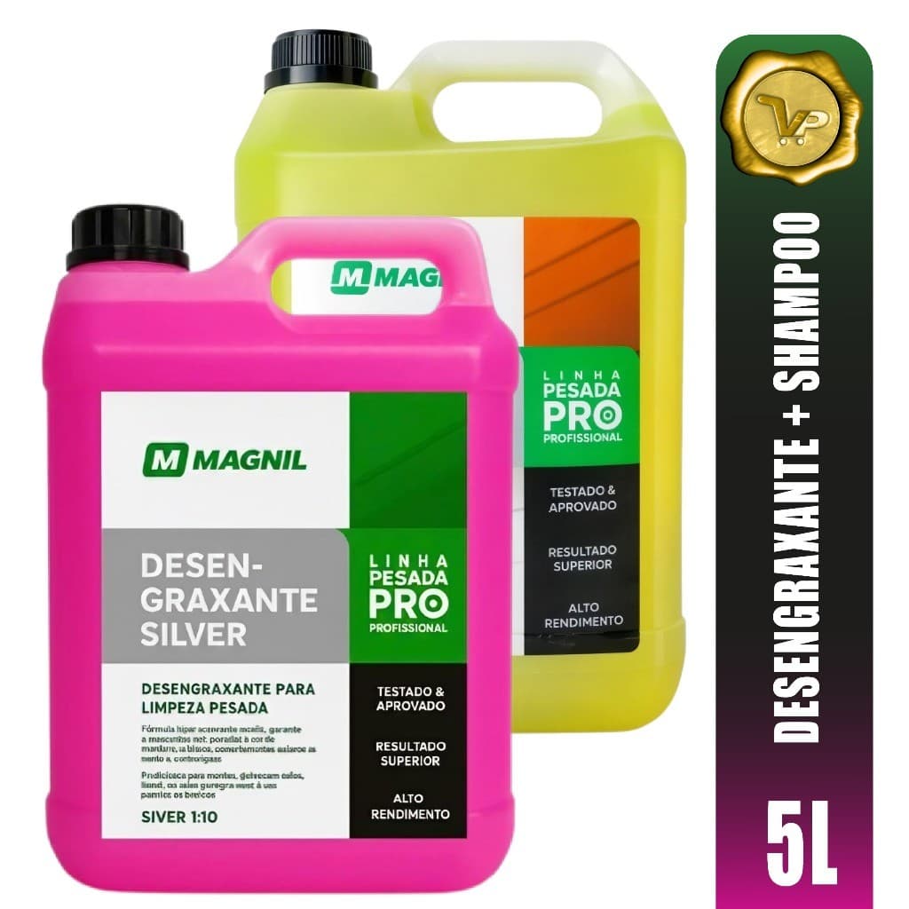 Kit Limpeza Automotiva - 1 Lava Auto Com Cera e resina 1/60 + 1 Desengraxante Solupan 1/10