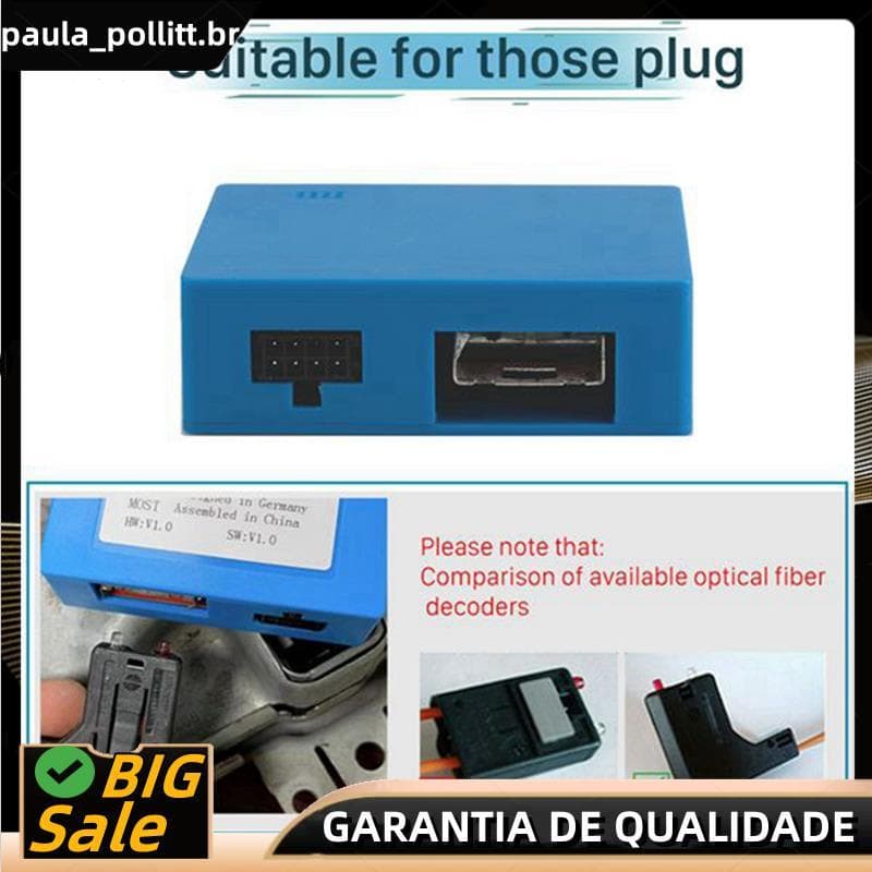 Carro Mais Aux Caixa Decodificadora De Fibra Óptica Amplificador Adaptador Decodificação Para E83 E85 E87 E90 E91 E92 E7