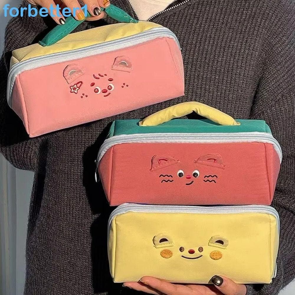 Estojo De Lápis De Desenho Animado FORBETTER , Bolsa Coreana De Dinossauro De Pato De Grande Capacidade Maquiagem Portát