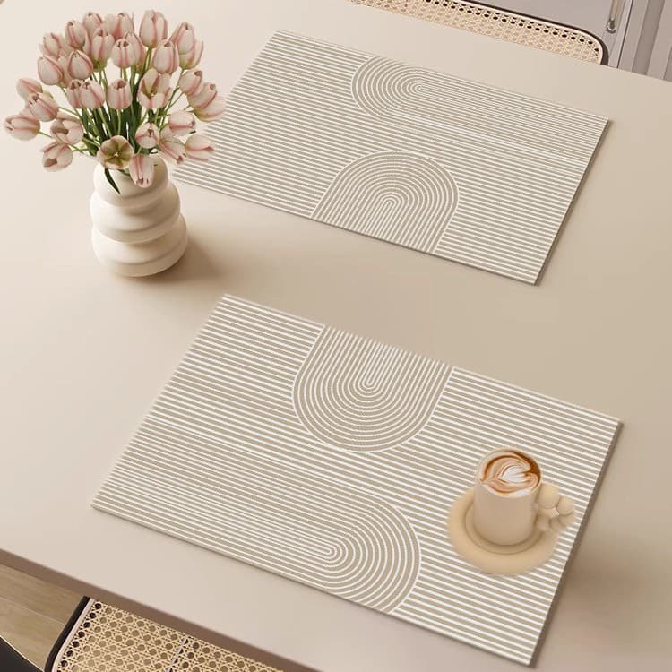 Simples Diatom lama isolamento térmico Coaster mesa de jantar absorção de água de secagem rápida antiderrapante