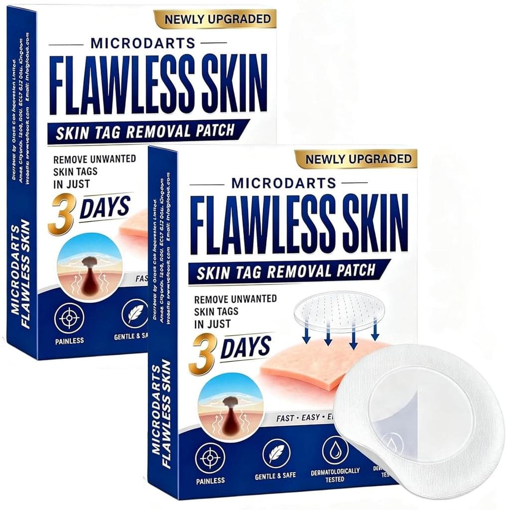 Conjunto de 2 adesivos hidrocoloides, dois em um, recém-atualizado, adequado para rosto e corpo, oferece cobertura durad