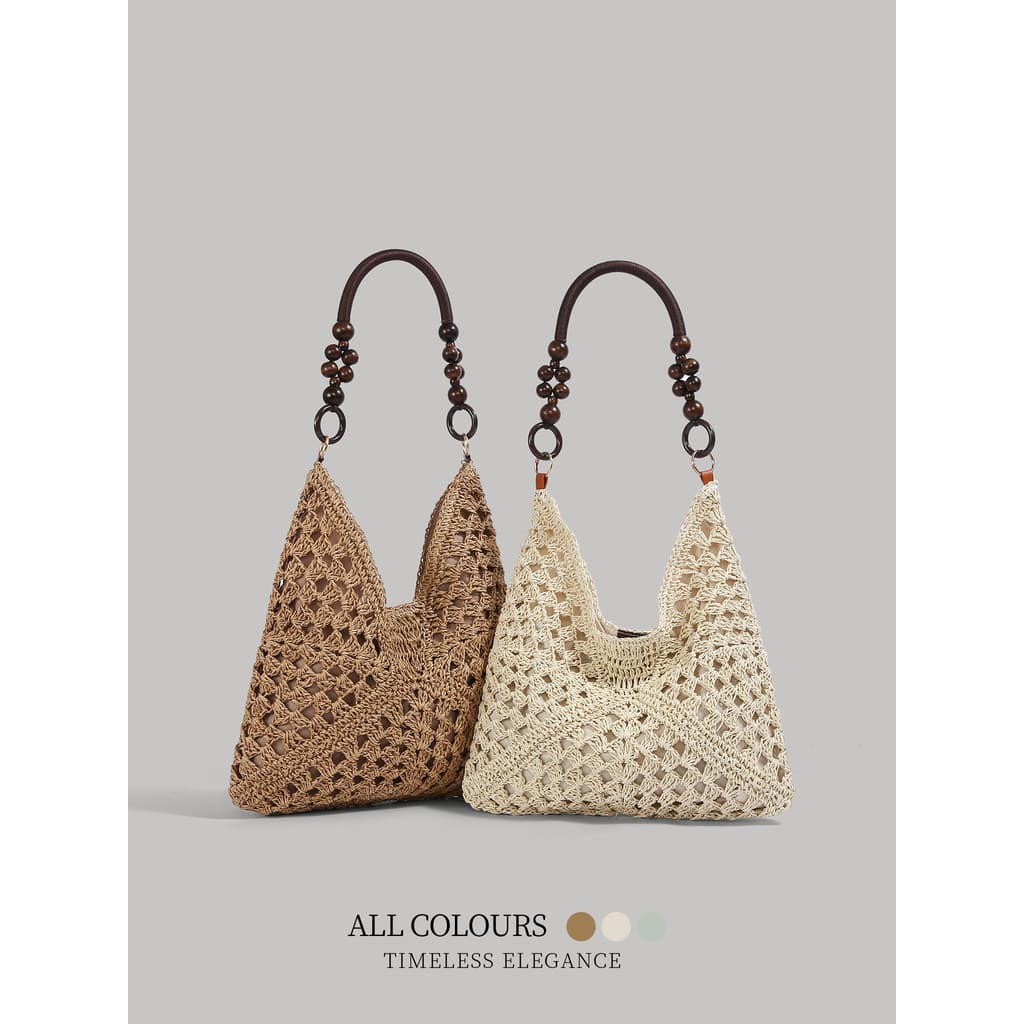 bolsa transversal feminino Bolsa UFBEH PETKIO tecido palha tecido grande capacidade bolsa de ombro feminina 2026 novo es