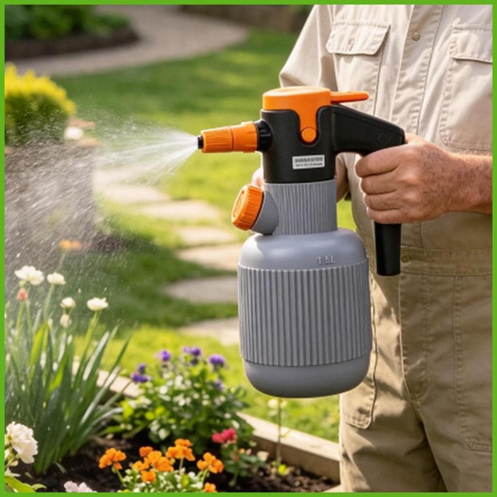 Garrafa De Spray De Espuma 1.5L , Bico Ajustável Sem Fio , Lavadora Elétrica , Pulverizador Para Lavagem De Carro , Copo