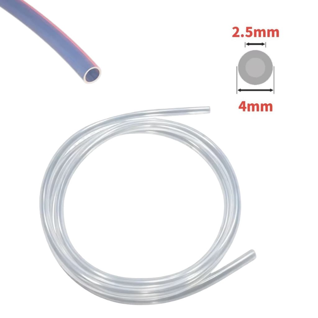 Tubo PTFE 1 Transparente Branco Compatível Com Impressora 3D Creality / Bambu Lab / Anycubic / Elegoo