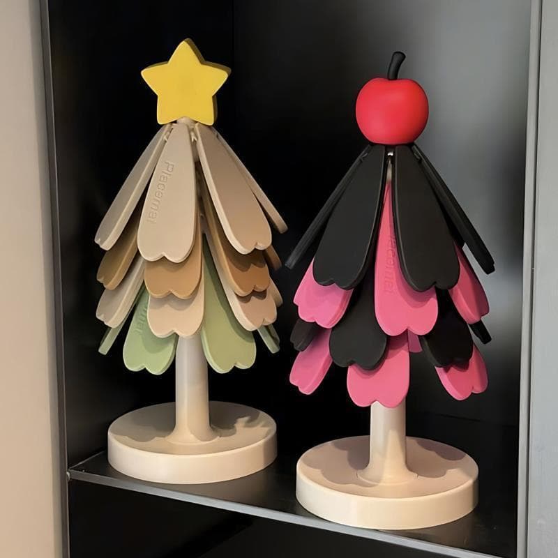 High-End árvore de natal almofada de isolamento térmico decoração de mesa criativa uma árvore Silicone Anti-escaldante p