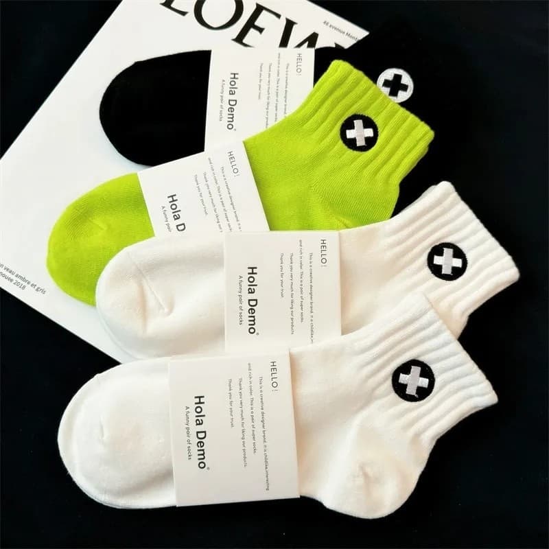 Meias masculinas meias de algodão puro primavera verão meias bordadas meias de barco masculino absorvente de suor desodo