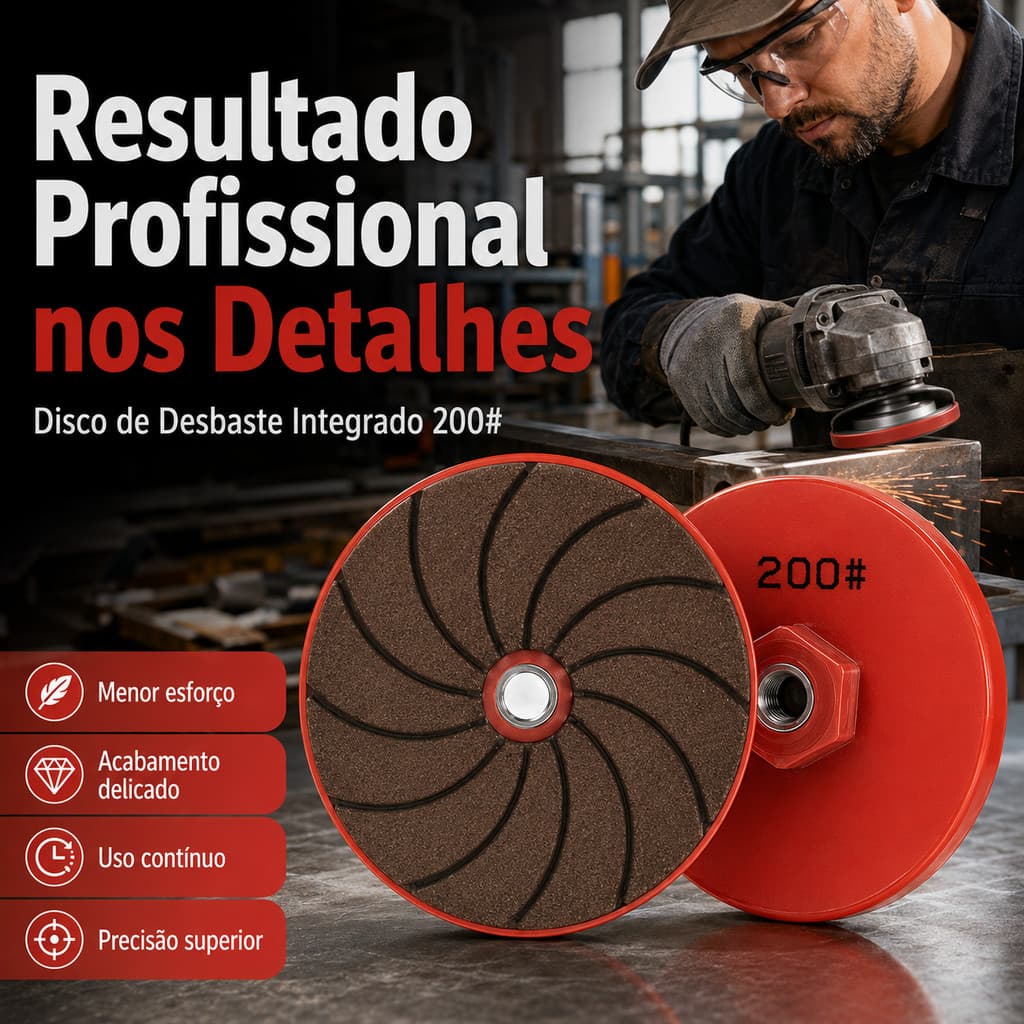 Disco de Polimento para Azulejos com Disco de Corte e Moagem de 80 mm Rosca M10 para Polimento de Azulejos