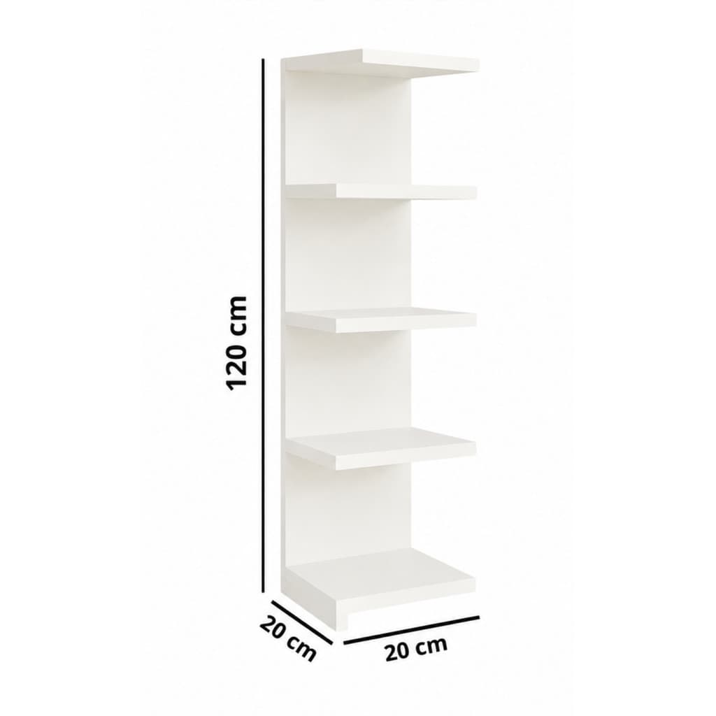 Torre Prateleira Estante Mdf 120cm X 20cm Multiuso Banheiro Casa