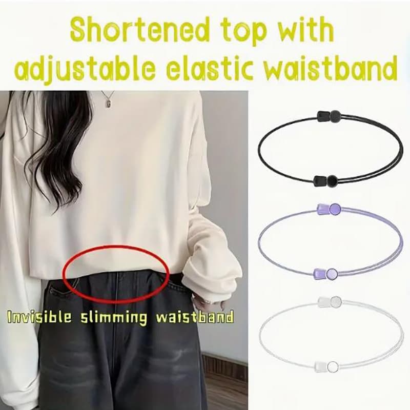 < LK > 3 Peças De Faixa De Camisa Feminina , Ferramenta Ajustável Para Suéter E Camisas Com Vazamento De Barriga , Faixa