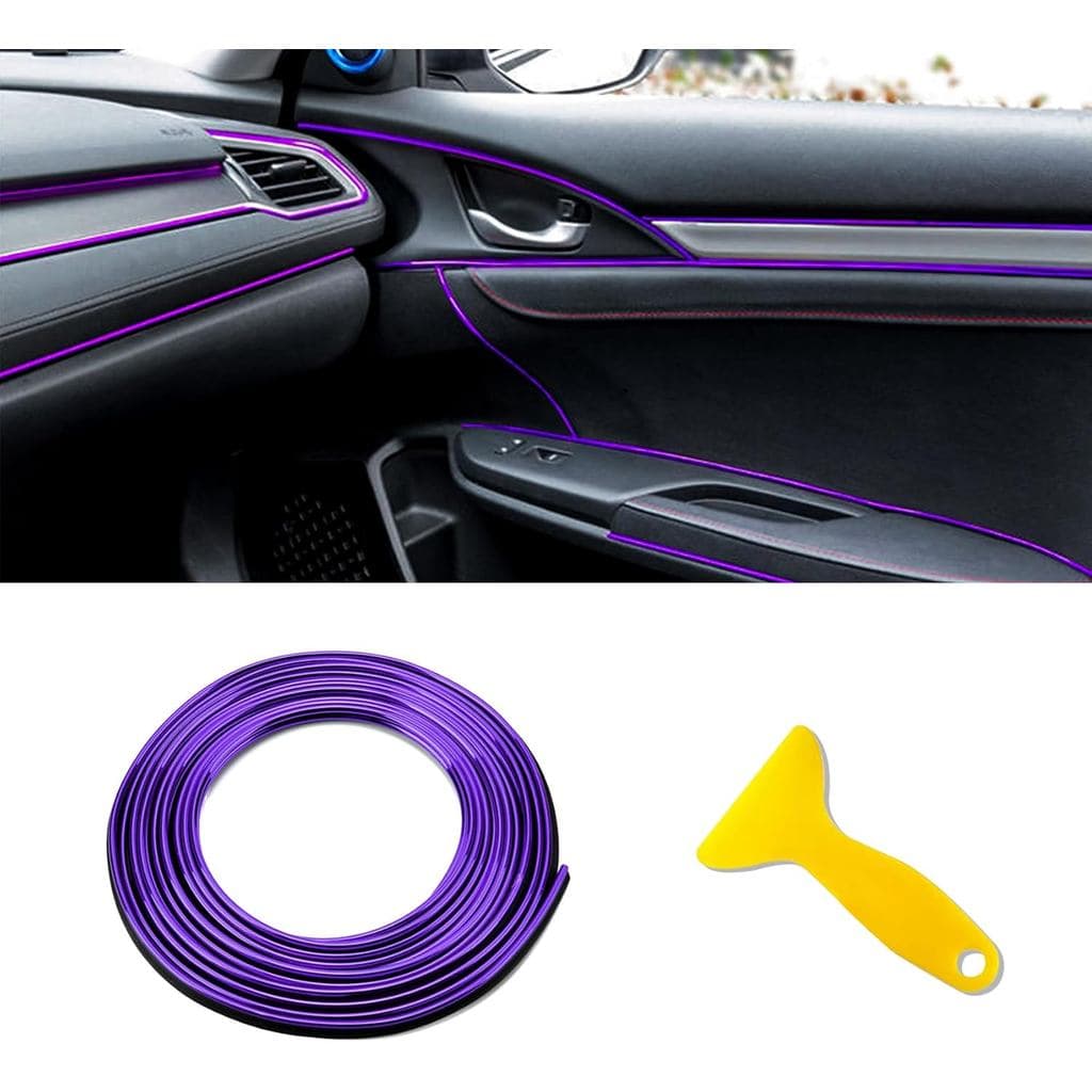 Tiras De Acabamento Interior Do Carro , Enchimentos Universais De Lacuna De Decoração De Galvanoplastia Estilo Painel De