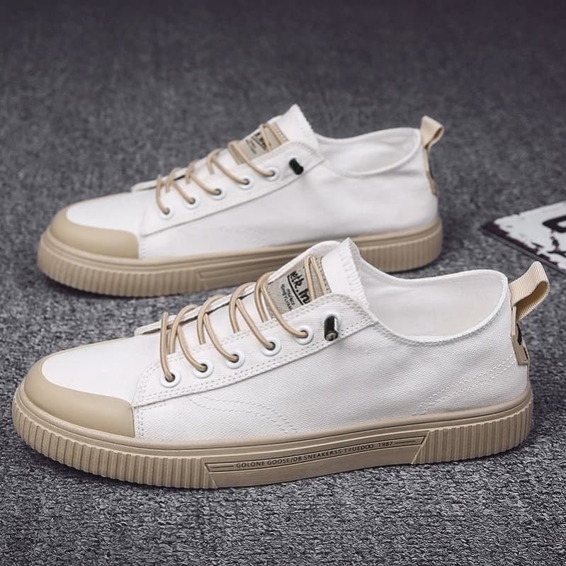 Sapatos de lona de cano baixo respirável sapatos masculinos na moda 2025 verão novos sapatos All-Match na moda tênis cor