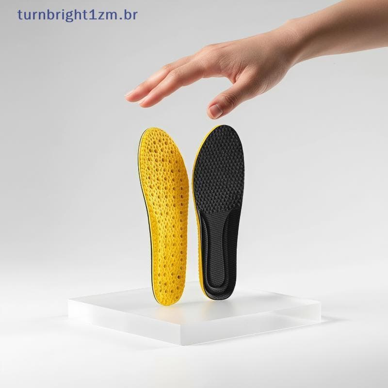Palmilhas Esportivas Respiráveis De Alta Elasticidade , 2 Peças , Suporte Plantar Macio , Unissex Para Trabalho Longo ,